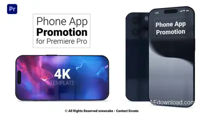 Phone App Promotion For Premiere Pro Premiere Pro template preview