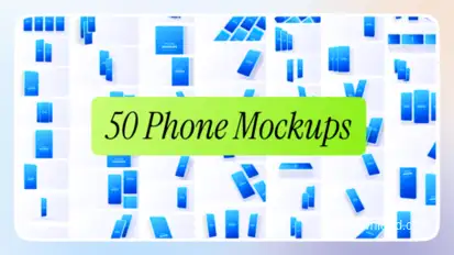 Phone Mockups Video Displays template preview
