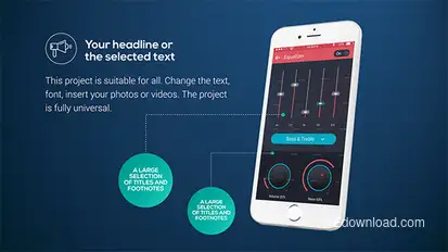 Phone Presentation Pack Video Displays template preview