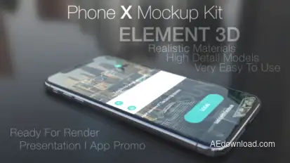 Phone X Mockup Kit Video Displays template preview
