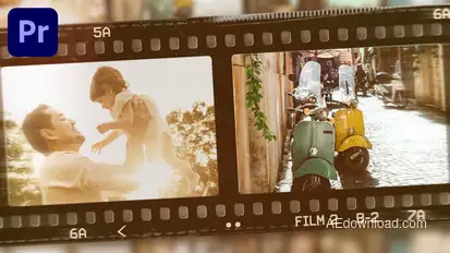 Photo Film Slideshow Premiere Pro template preview