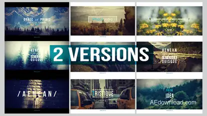 Photo Intro Video Displays template preview