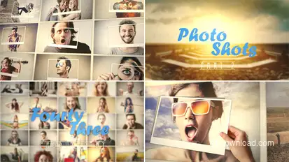 Photo Shots 2 Video Displays template preview