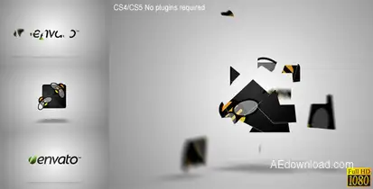 Pieces Logo Formation Video Displays template preview