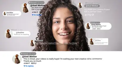 Pinned Comments -Youtube Morgt Premiere Pro template preview