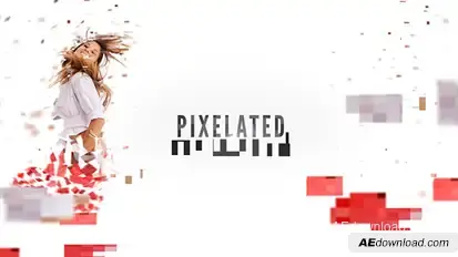 Pixelated Video Displays template preview