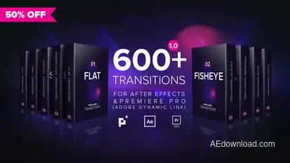 Pixelland transitions Pack Video Displays template preview