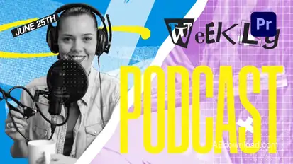 Podcast & Standup Show Opener Premiere Pro template preview