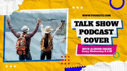 Podcast Audio Visualizers Promo MOGRT Premiere Pro template preview