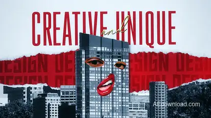 Podcast Collage Intro | MOGRT Premiere Pro template preview