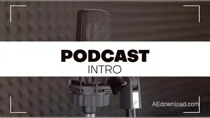 Podcast Intro | MOGRT Premiere Pro template preview