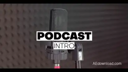 Podcast Opener | MOGRT Premiere Pro template preview