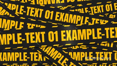 Police Cordon Transitions Premiere Pro template preview