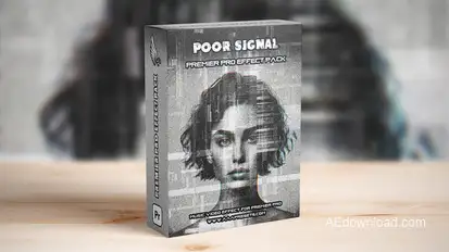 Poor Signal Glitch Music Video Transition for Premiere Pro Premiere Pro template preview