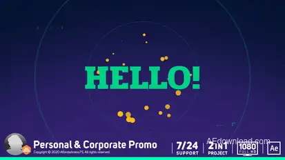 Portfolio / Company Promo Video Displays template preview
