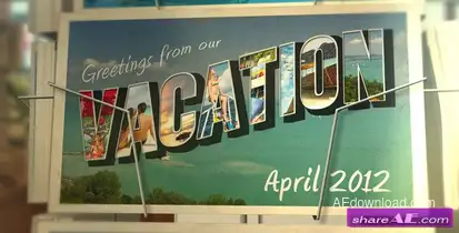 Postcard Vacation – After Effects Project (Videohive) Video Displays template preview