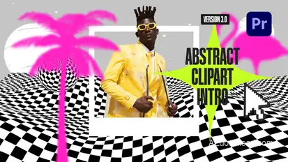 Postmodern Anti-Design Intro Premiere Pro template preview