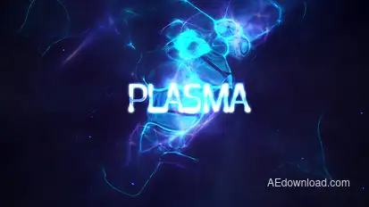 Power Light Plasma Titles 4K Video Displays template preview
