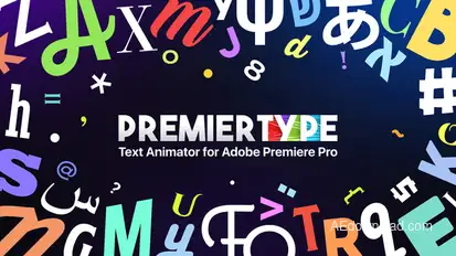 PremierType | Text Animation Tool for Premiere Pro Premiere Pro template preview