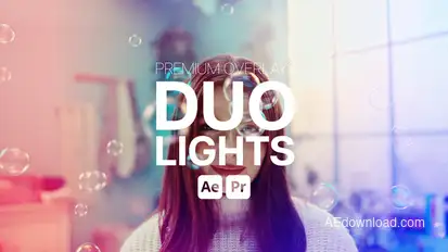 Premium Overlays Duolights Premiere Pro template preview