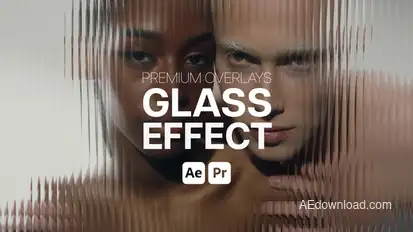 Premium Overlays Glass Effect Premiere Pro template preview