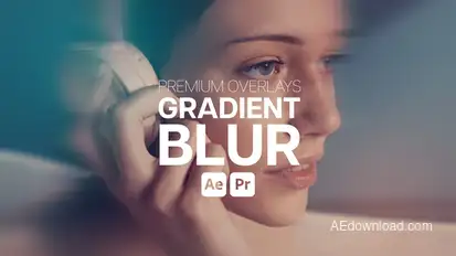 Premium Overlays Gradient Blur Premiere Pro template preview