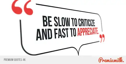 Premium Quotes Video Displays template preview