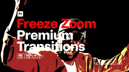 Premium Transitions Freeze Zoom for Premiere Pro Premiere Pro template preview