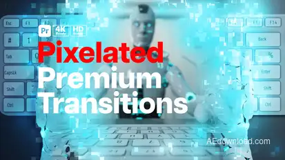 Premium Transitions Pixelated for Premiere Pro Premiere Pro template preview
