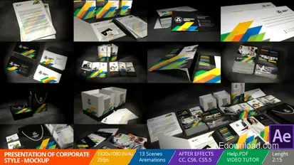 Presentation of Corporate Style - Mockup Video Displays template preview