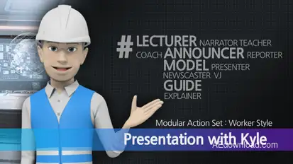 Presentation With Kyle: Worker Style Video Displays template preview