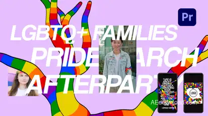 Pride LGBTQ Opener Premiere Pro template preview