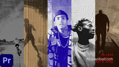 Print Paper Effects Mogrt Premiere Pro template preview