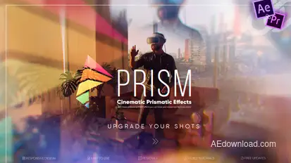 Prism — Cinematic Prismatic Effects Video Displays template preview