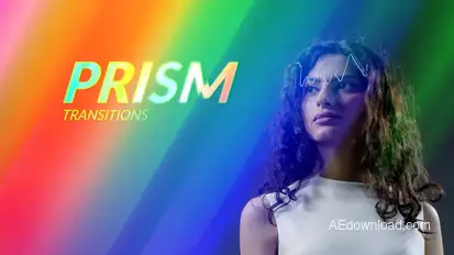 Prism Transitions Premiere Pro template preview