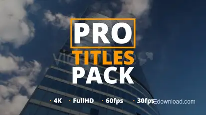 Pro Titles Pack Video Displays template preview