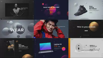 Promo & Sales Video Displays template preview