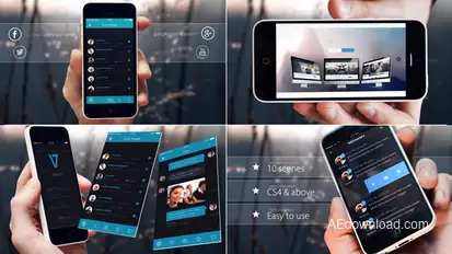 Promo App Video Displays template preview