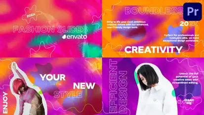 Psychedelic Fashion Scenes for Premiere Pro Premiere Pro template preview