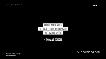 Quotes Text Animation | MOGRT Premiere Pro template preview