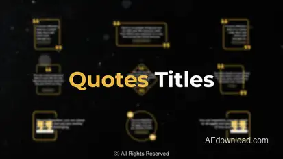 Quotes Titles | Premiere Pro Premiere Pro template preview