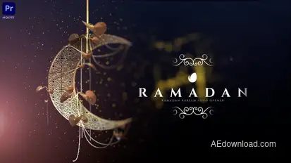 Ramadan Logo Opener Premiere Pro template preview