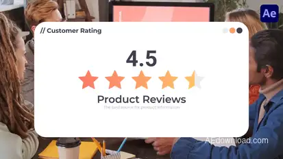 Rating & Reviews Premiere Pro template preview