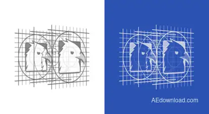 RD Logo Reveal 4 Video Displays template preview