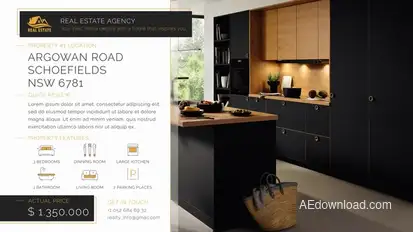 Real Estate Agency Promo Video Displays template preview