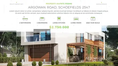 Real Estate Colorful Promo Video Displays template preview