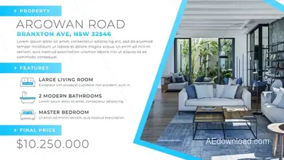 Real Estate Company Promo Video Displays template preview