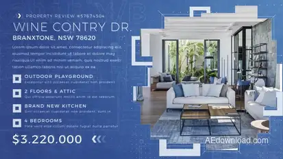 Real Estate Construction 2 Video Displays template preview