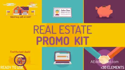 Real Estate Kit Video Displays template preview