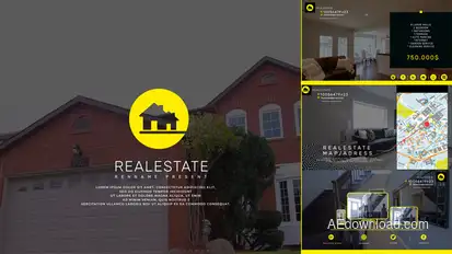 Real Estate Modern Video Displays template preview